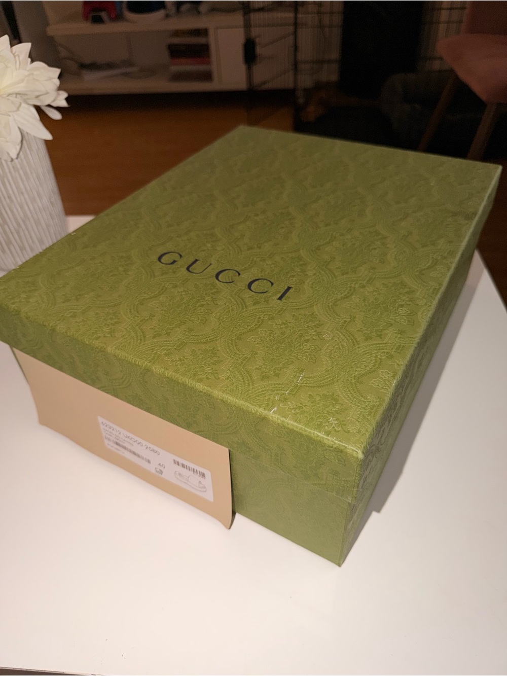Gucci Beige Brown GG Canvas Slide Sandals - Picture 9 of 12